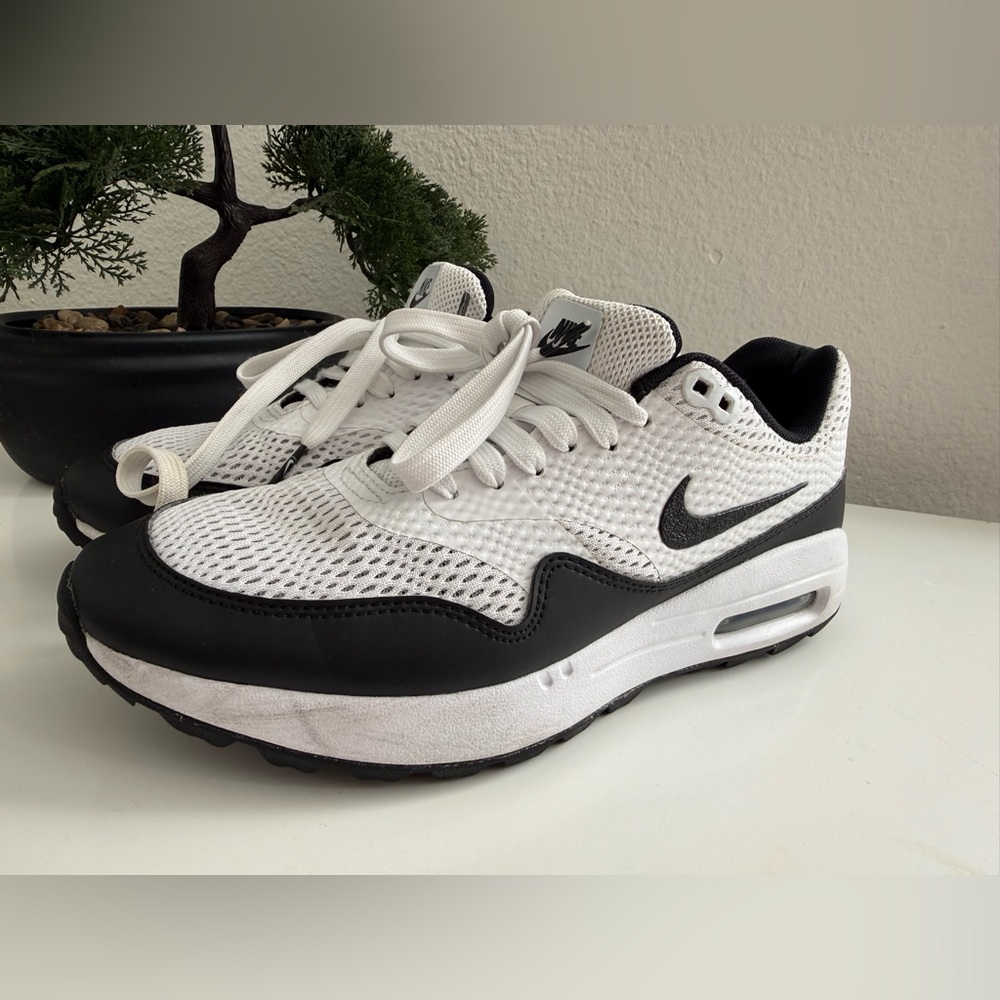 Nike Air Max 1 golf men’s ⛳️ Men's Athletic Sneakers White and Black Low-Top - Picture 3 of 7